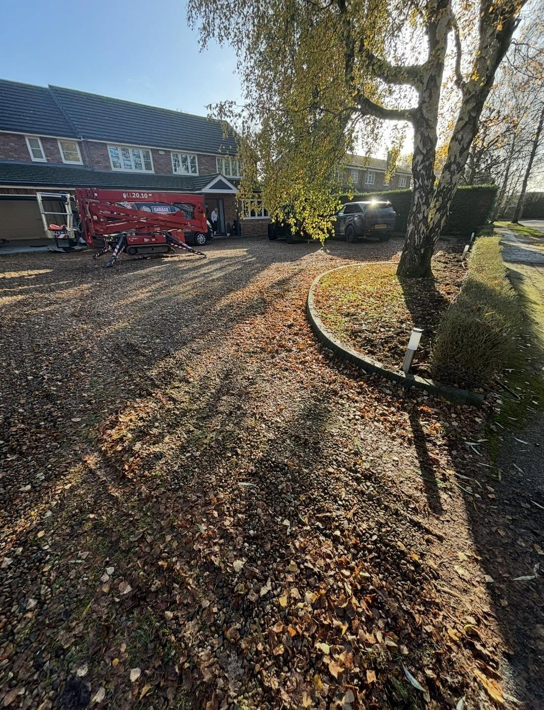 Another view of the original gravel driveway
