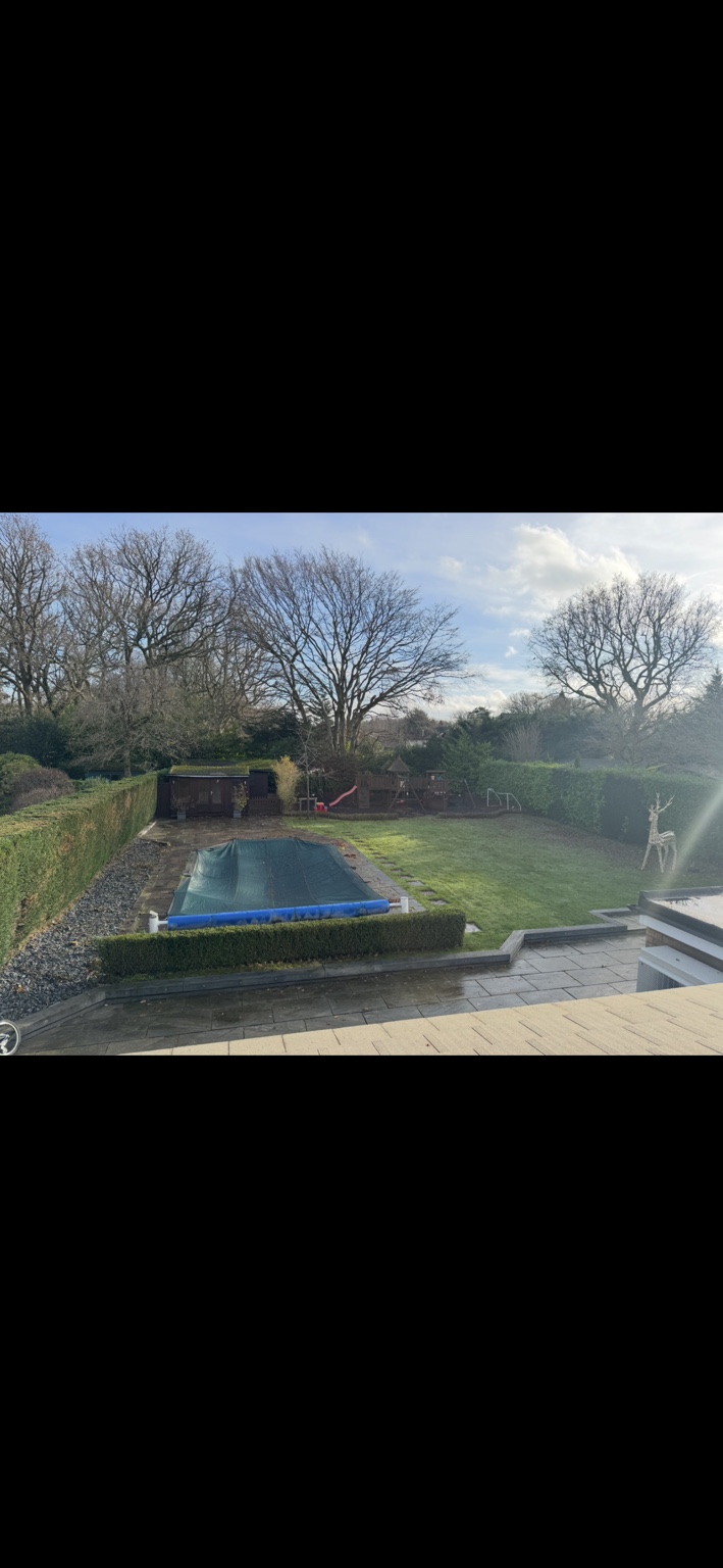 Original back garden before the landscaping work